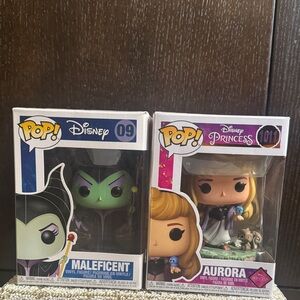 Funko Pop! Disney Maleficent and Aurora Figures
